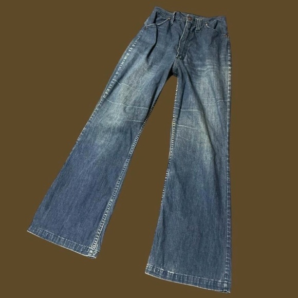Wrangler Women's Flare Jeans in Blue - Picture 1 of 7